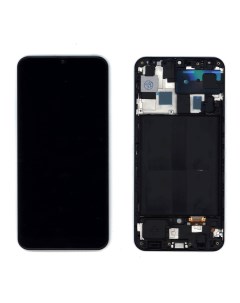 Дисплей с тачскрином для Samsung Galaxy A50 SM A505F TFT черный с рамкой Оем