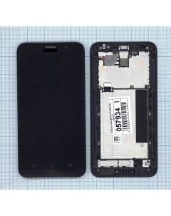 Дисплей с тачскрином для Asus ZenFone 2 ZE551ML черный с рамкой Оем