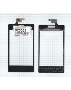 Сенсорное стекло тачскрин для LG Optimus L5 Dual E615 черное Оем