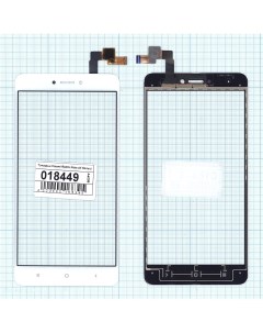 Сенсорное стекло тачскрин для Xiaomi Redmi Note 4X белое Оем