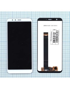 Дисплей с тачскрином для Meizu M8c белый Оем