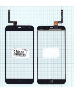 Сенсорное стекло тачскрин для Meizu M1 note черное Оем