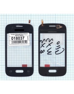 Сенсорное стекло тачскрин для Samsung Galaxy Pocket 2 SM G110 черное Оем