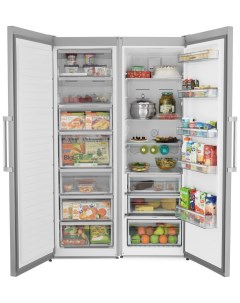 Холодильник SBS711EZ12 X серебристый Scandilux
