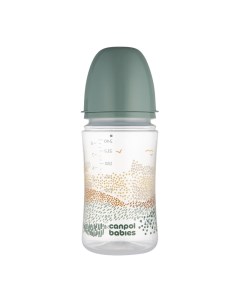 Детская антиколиковая бутылочка Mountains для кормления зеленый 240 мл Canpol babies