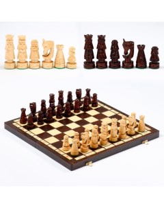 Шахматы ручной работы Гевонт утяжелённые 50 х 50 см король h 10 см Nobrand