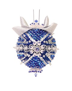 Набор для творчества Новогодний шар из пайеток Топаз диаметр 7см Волшебная мастерская