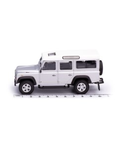 Машинка Land Rover Defender Generation 1 серебристый 1 43 арт 34332 Cararama
