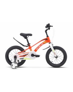 Детский велосипед Storm KR 14 Z010 7 8 Оранжевый с боковыми колесами Stels