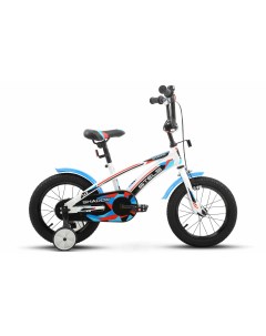 Детский велосипед Shadow VC 14 Z010 8 5 Белый Синий с боковыми колесами Stels