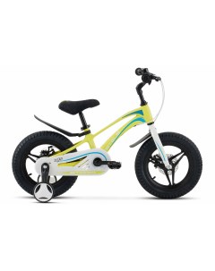 Детский велосипед Storm MD 14 Z010 7 8 Желтый с боковыми колесами Stels