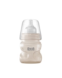 Детская антиколиковая бутылочка Trends для кормления новорожденных бежевый Lovi