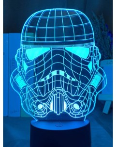 Настольный 3D ночник Звездные войны Штурмовик Star Wars Stormtrooper 20 см Starfriend