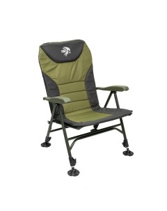Кресло карповое с подлокотниками HBA 1010 Черный Зеленый 660x580x970 мм Улов