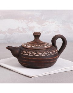 Чайник для заварки Алтайский ангоб 0 5 л Красная глина