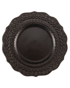 Тарелка пирожковая Skalistos керамика 15 см черный Le coq