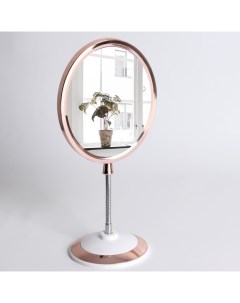 Зеркало на гибкой ножке двустороннее с увеличением зеркальная поверхность 14x17 см ц Nobrand