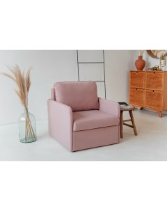 Кресло 801 розовый велюр 100x80x80 см Brendoss