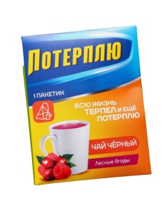 Чайный пакетик Потерплю вкус лесные ягоды 1 шт х 2 г Фабрика счастья