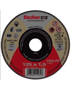 Диск шлифовочный fischer FCD FP 125x1x22 23 PLUS Fisher