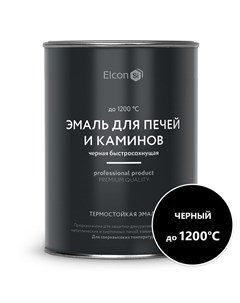 Эмаль термостойкая для печей и каминов Max Therm до 1200 С 0 8 кг черная Elcon