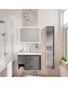 Мебель для ванной Реал 80 веллингтон бетон Grossman