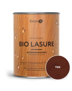 Водоотталкивающая пропитка для дерева Bio Lasure тик 0 9л 00 00461936 Elcon