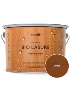 Водоотталкивающая пропитка для дерева Bio Lasure орех 9л 00 00461959 Elcon