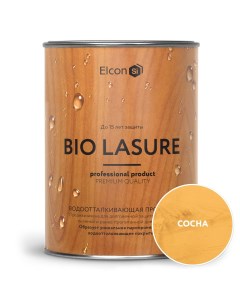 Водоотталкивающий антисептик для древесины Bio Lasure сосна 0 9л 00 00461945 Elcon