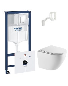 Комплект инсталляция 38827000 5в1 Унитаз подвесной Azario Azario Grado AZ0046UQ Grohe