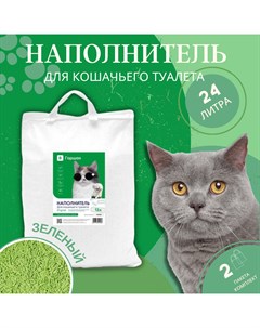 Наполнитель для кошачьего туалета соевый зеленый 2 шт по 12 л Вгоршок