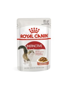 Влажный корм для кошек Instinctive кусочки в соусе 85г Royal canin