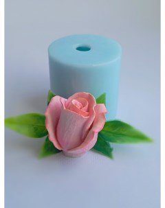 Силиконовая форма для мыла Бутон Чайной розы CHajnaya 002 голубой Nobrand