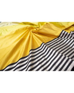 Ткань LS112859 Атлас дюшес желтый в полоску 100x135 см Unofabric