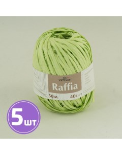 Пряжа Raffia 29 салат 5 шт по 40 г Artland