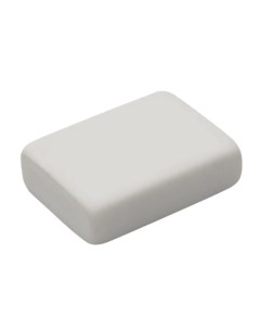 Ластик SQ small 26х18 5х8мм резина термопластичная белый Buro