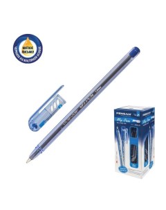Ручка шариковая масляная My Pen чернила синие корпус тонированный синий узел 1 Pensan