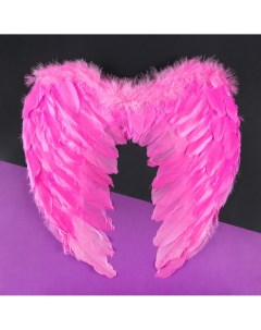 Крылья ангела на резинке 35 40 см цвет розовый Страна карнавалия