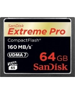 Карта памяти Extreme Pro CF 160MB s 64 GB VPG 65 UDMA 7 SDCFXPS 064G X46 Sandisk