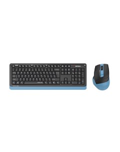 Клавиатура и мышь Wireless Fstyler FGS1035Q клав черная синяя мышь черная синяя USB Multimedia 19313 A4tech