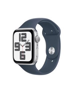 Умные часы Watch SE GPS 44mm Silver Aluminium Case with Storm Blue Sport Band S M MREC3 Apple