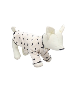 Футболка для собак Hearts M (длина спины 35см, обхват груди 48-52см) белая Foxie