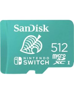 Карта памяти microSDXC UHS I U3 512 ГБ 100 МБ с Class 10 Nintendo Switch 1 шт Sandisk