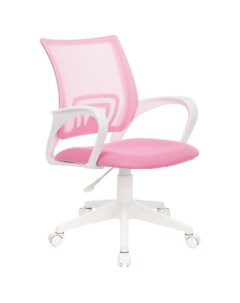 Кресло CH W695NLT на колесиках сетка ткань розовый Бюрократ