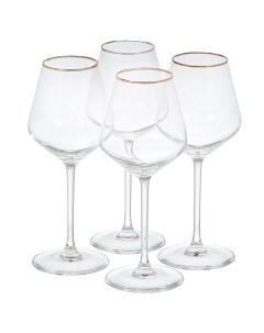 Бокал для вина 350 мл стекло 4 шт Ultime Bord Or P7630 Cristal d’arques