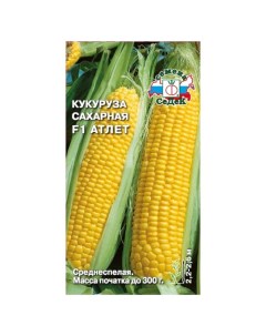 Семена Кукуруза Атлет F1 сахарная цветная упаковка Седек