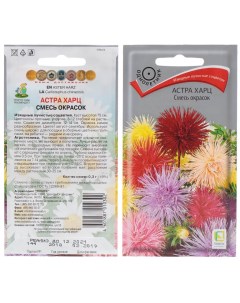 Семена Цветы Астра Харц 0 3 г смесь окрасок цветная упаковка Поиск