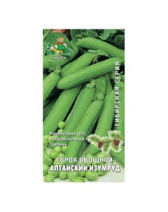Семена Горох Алтайский изумруд 10 г Сибирская овощные цветная упаковка Поиск