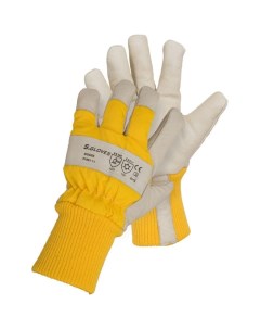 Комбинированные кожаные утепленные перчатки S. gloves