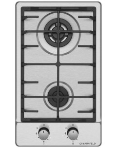 Газовая варочная панель EGHS 32 63CS G 2 конфорки серебристая EGHS 32 63CS G Maunfeld